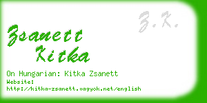 zsanett kitka business card